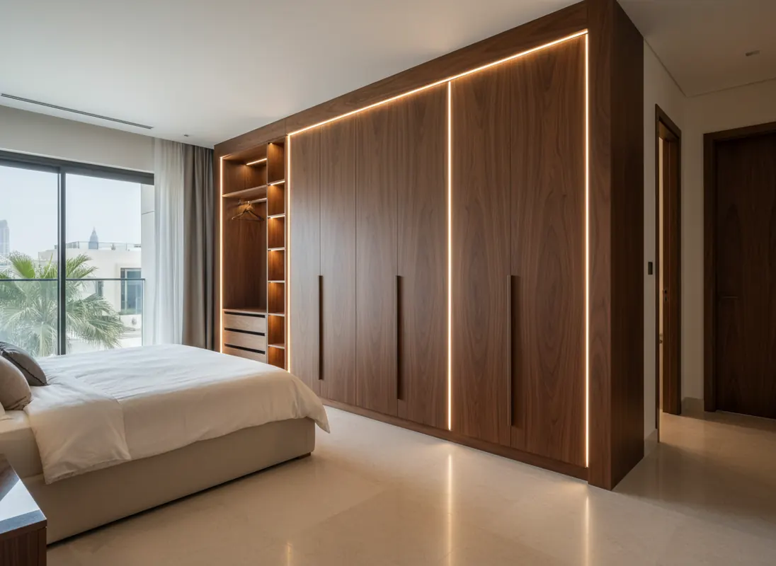 Luxury fitted wardrobe installation