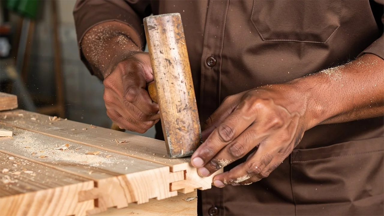 Decorative timber feature detail